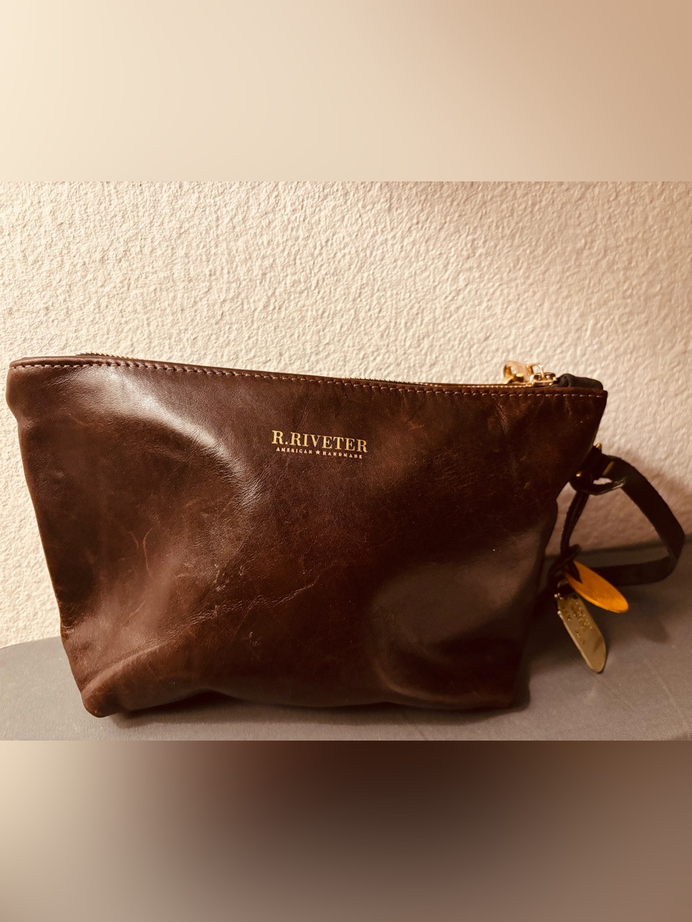 R. Riveter Chestnut 🌰 Brown Naomi Clutch - Wristlet